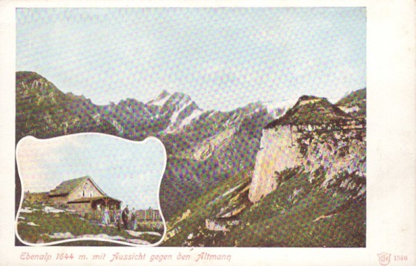 Ebenalp mit Aussicht gegen den Altmann