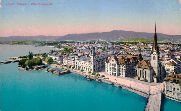 Zürich, Stadthausquai Vorderseite