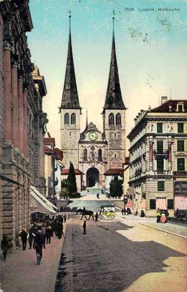 Luzern, Hofkirche Vorderseite