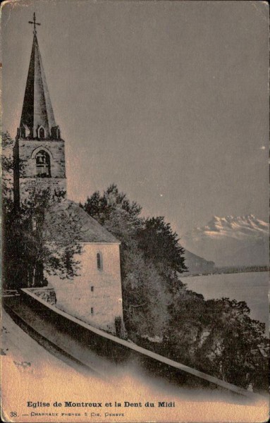 Eglise de Montreux et la Dent du Midi Vorderseite