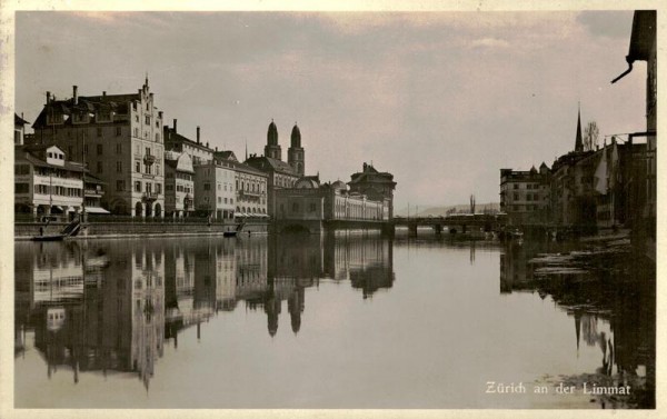 Zürich an der Limmat Vorderseite