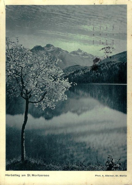Herbsttag am St. Moritzersee Vorderseite
