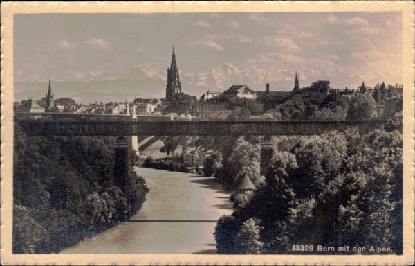 Bern mit den Alpen Vorderseite