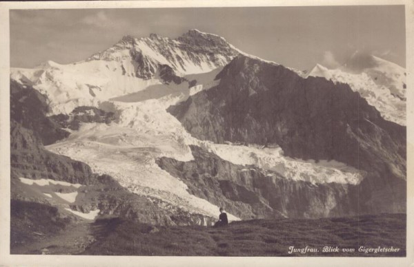 Jungfrau, Blick vom Eigergletscher