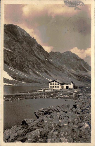 Flüela -  Hospiz Vorderseite