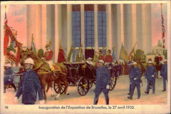 Inauguration de l'Exposition de Bruxelles, 1935 Vorderseite