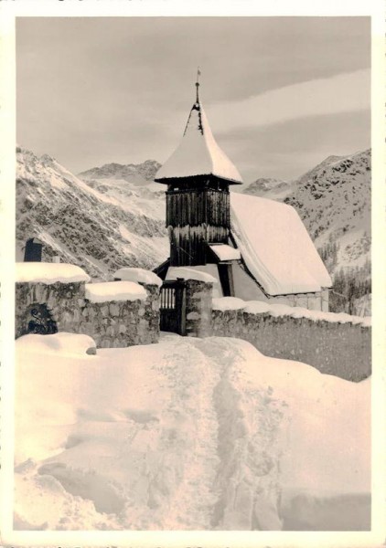 Arosa. Bergkirchli Vorderseite