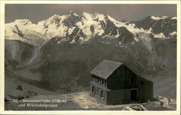 Weissmieshütte (2726 m) Vorderseite