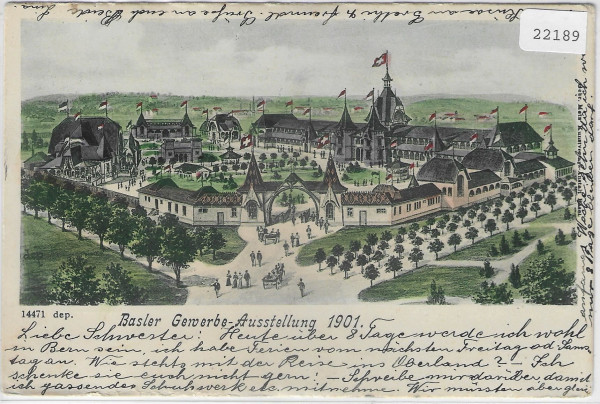 Basler Gewerbe-Ausstellung 1901 - Litho