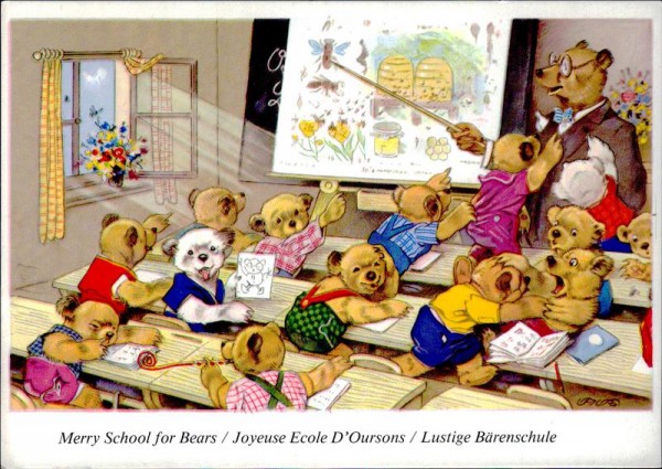 Merry School for Bears, Lustige Bärenschule Vorderseite