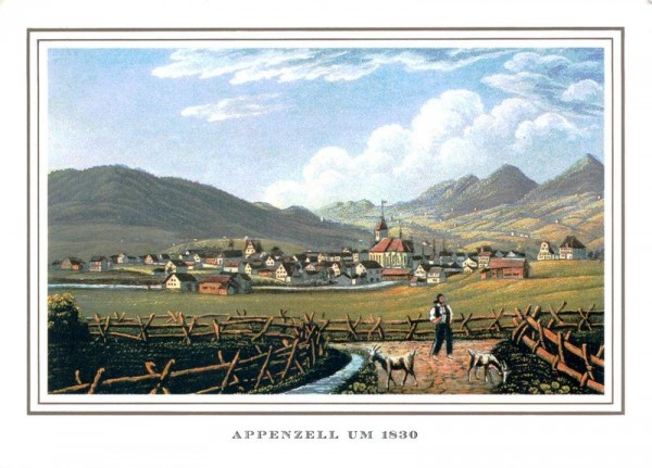 Appenzell um 1830 Vorderseite