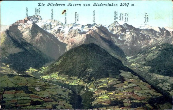 Die Niederen Tauern vom Stoderzinken (2047 m) Vorderseite