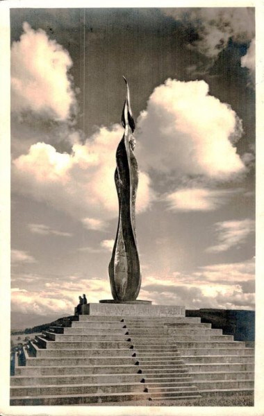 Kant. Zürcher. Wehrmänner-Denkmal auf der Forch. 1928 Vorderseite