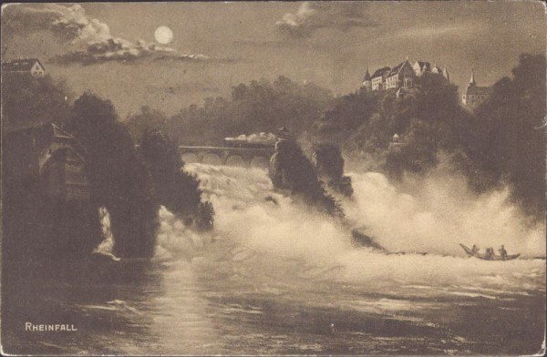 Rheinfall bei Nacht