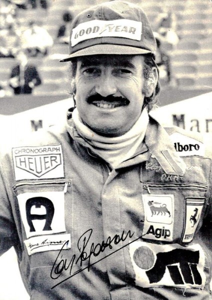 Clay Regazzoni, Autogramm Vorderseite