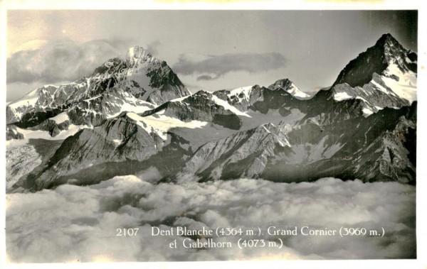 Dent Blanche, Grand Cornier et Gabelhorn Vorderseite