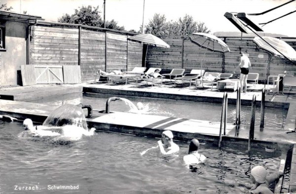 Zurzach. Schwimmbad  Vorderseite