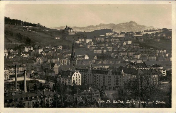 St. Gallen, Westquartier Vorderseite