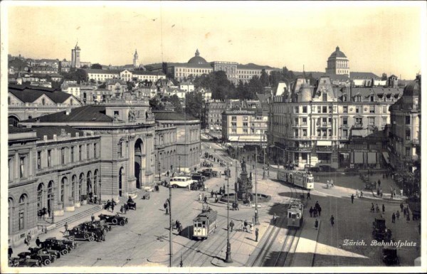 Zürich - Bahnhofplatz Vorderseite