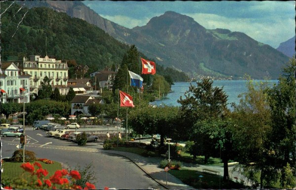 Kurort Weggis mit Rigi Vorderseite
