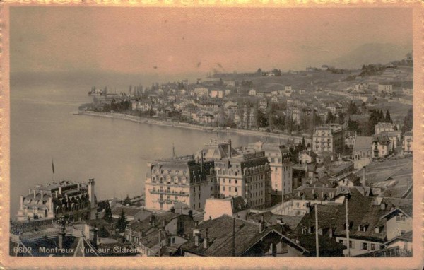 Vue sur Clarens, Montreux Vorderseite