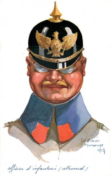 Officien d infanterie, allemand Vorderseite