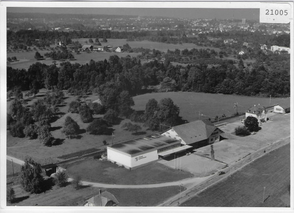 Flugaufnahme Neukirch-Egnach Bahnhof - Obstkühlhaus