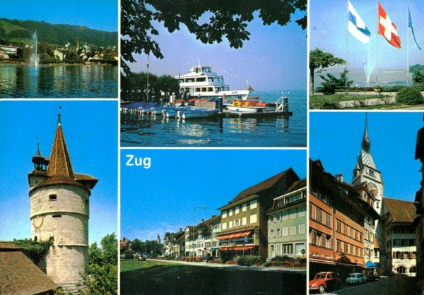 Zug mit Zugersee Vorderseite