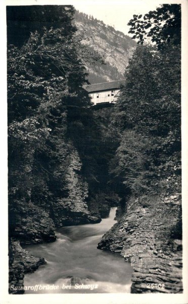Suwaroffbrücke bei Schwyz Vorderseite