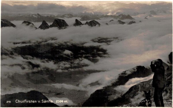 Churfirsten vom Säntis Vorderseite