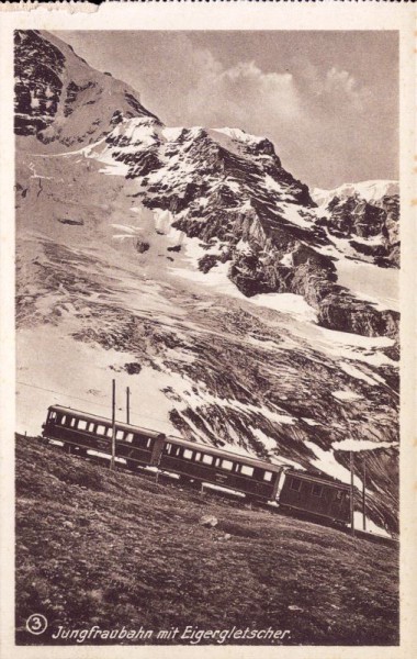Jungfraubahn mit Eigergletscher