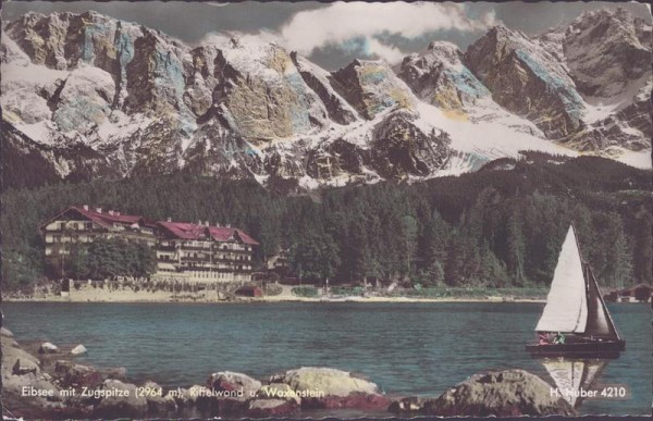 Eibsee mit Zugspitze Vorderseite