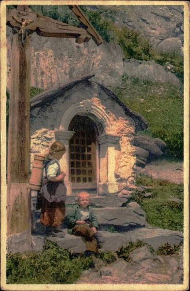 Wegkapelle im Wallis Vorderseite