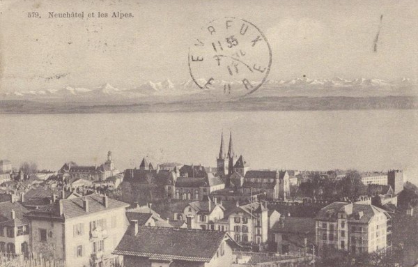 Neuchâtel et les Alpes Vorderseite