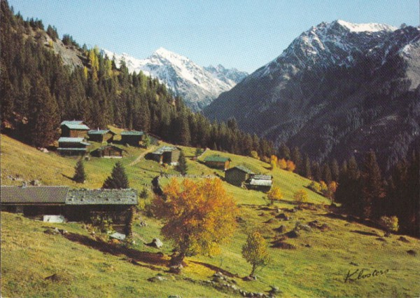 Klosters - Blick auf Vereina-Weisshorn