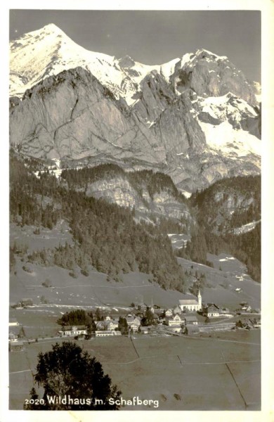 Wildhaus m. Schafberg Vorderseite