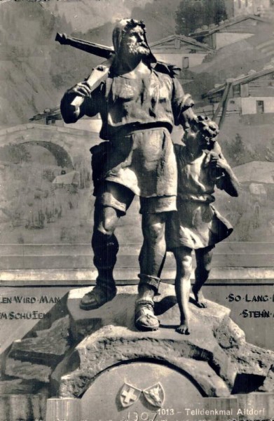 Altdorf. Telldenkmal Vorderseite