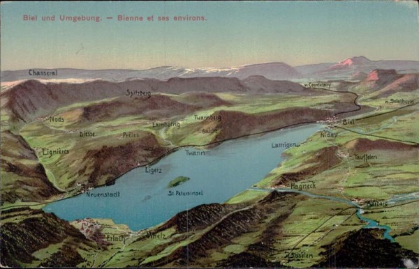 Biel und Umgebung Vorderseite