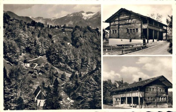 Flüeli-Ranft. Wohnhaus und Geburtshaus des Hl. Niklaus von der Flüe Vorderseite