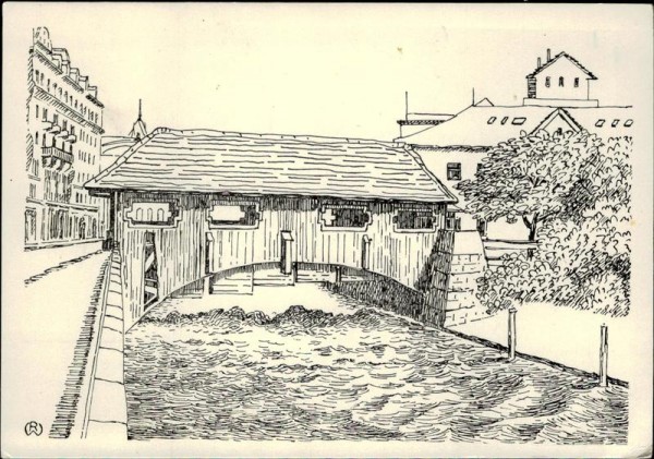 Alte Holzbrücke (Zürich) Vorderseite