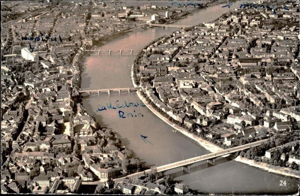 Basel: Die vier Rheinbrücken Vorderseite