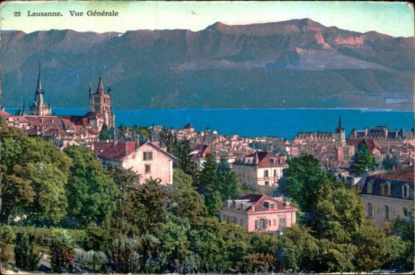 Lausanne. Vue Générale Vorderseite