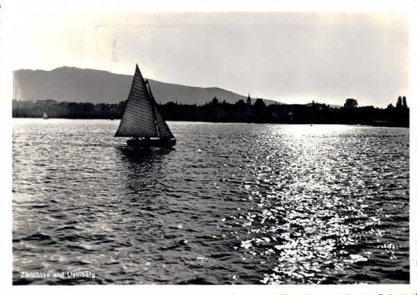 Zürichsee und Uetliberg. 1942 Vorderseite