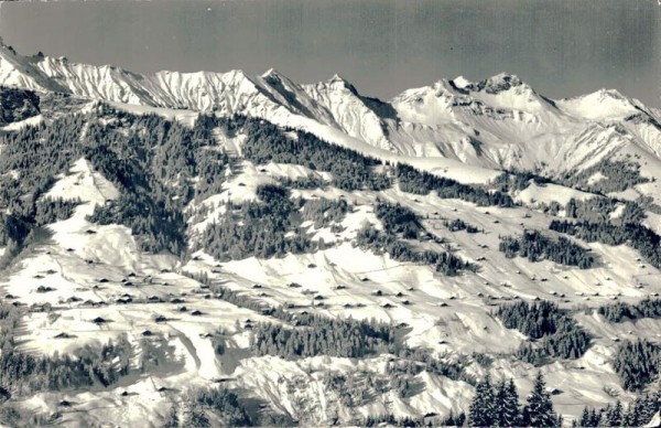 Adelboden, Niesenkette, Schleggeli u. Ausserwand. 1935 Vorderseite