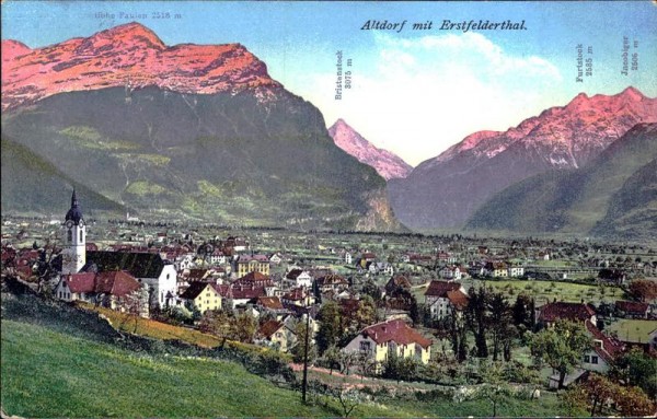 Altdorf mit Erstfelderthal Vorderseite