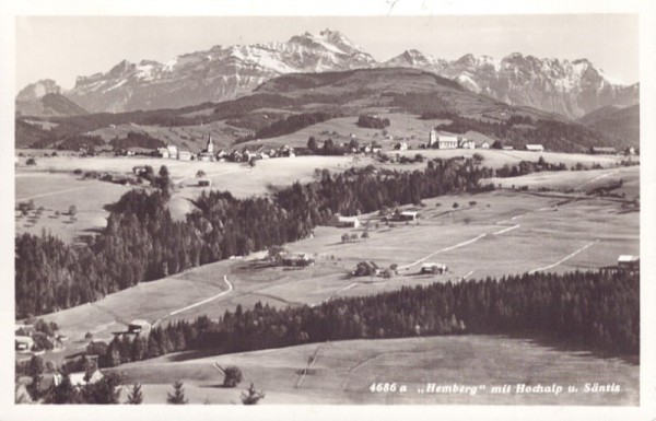 Hemberg mit Hochalp und Säntis