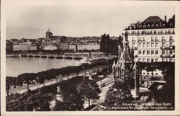 Genève, la place des Alpes