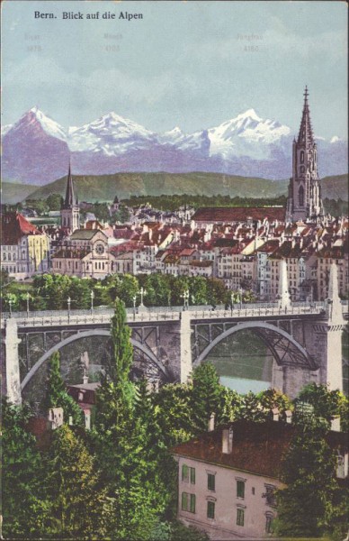 Bern - Blick auf die Alpen