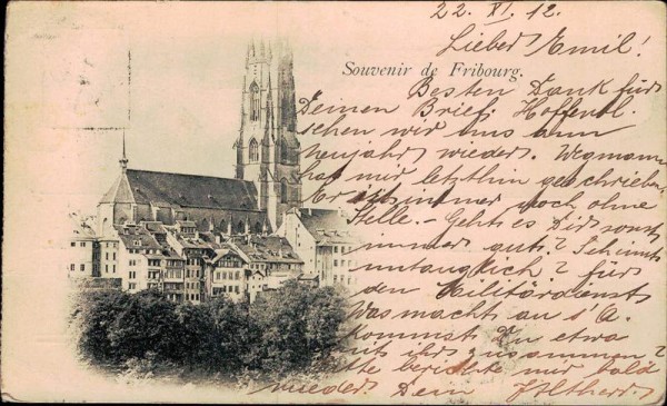 Souvenir de Fribourg Vorderseite