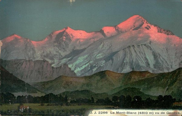 Le Mont-Blanc, vu de Genève Vorderseite